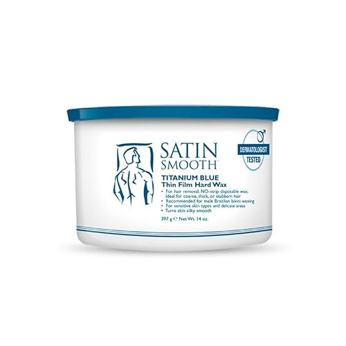 Satin Smooth Titanium Blue Thin Film Hard Wax 14oz