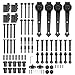 ECD Germany Herrajes para Puerta Corredera Madera 366 cm Set de Accesorios...