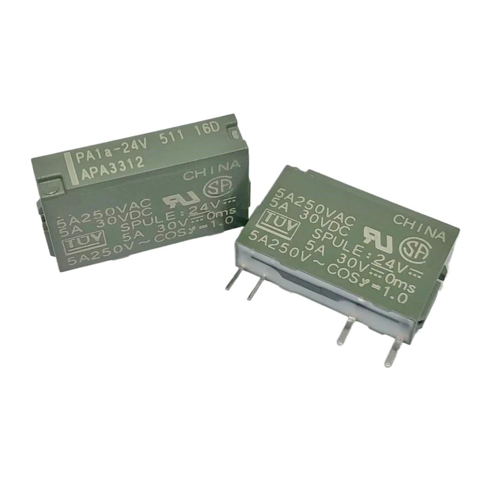 SMGLRUEAT 1pc PA1A-24V APA3312 Relay 4pins 5A