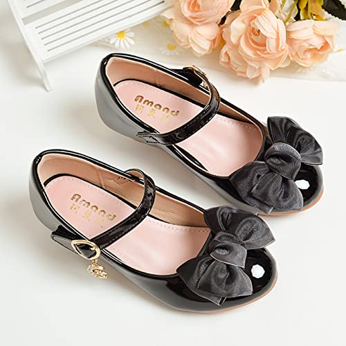 Shoes Little Girl Children Shoes with Single Shoes Fashion Leather Shoes Versatile Bow Small Sneaker Girls3