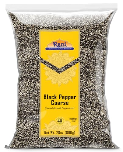 Rani Black Pepper Coarse Ground 28 Mesh (Table Grind) 28oz (1.75lbs) 800g ~ All Natural | Vegan | Gluten Friendly | NON-GMO | Kosher | Product of Vietnam