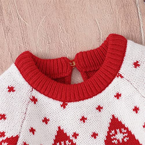 Toddler Boys Girls Warm Knit Christmas Sweater Long Sleeve Crewneck Sweatshirt Winter Cute Xmas Pullover4