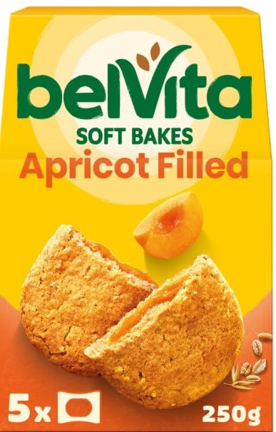 Breakfast Soft Bakes - Paquete de 5 rellenos de albaricoque de 250 g (paquete de 2), delicioso y sabroso, perfecto para compartir con amigos y familiares