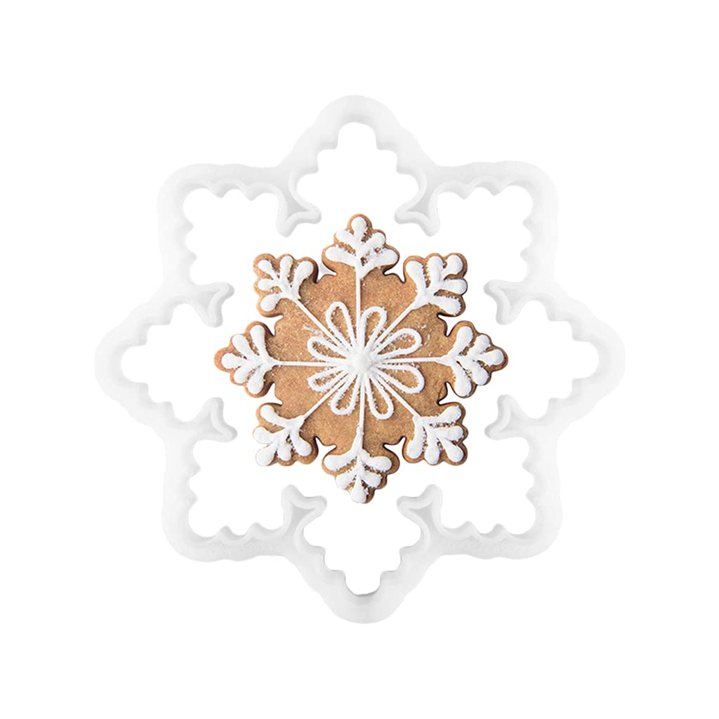 Jazuaiao Type A Fondant Mold Exquisite Snowflake Chocolate Sugar Craft Mold Resin Gift Sugarcraft Molds