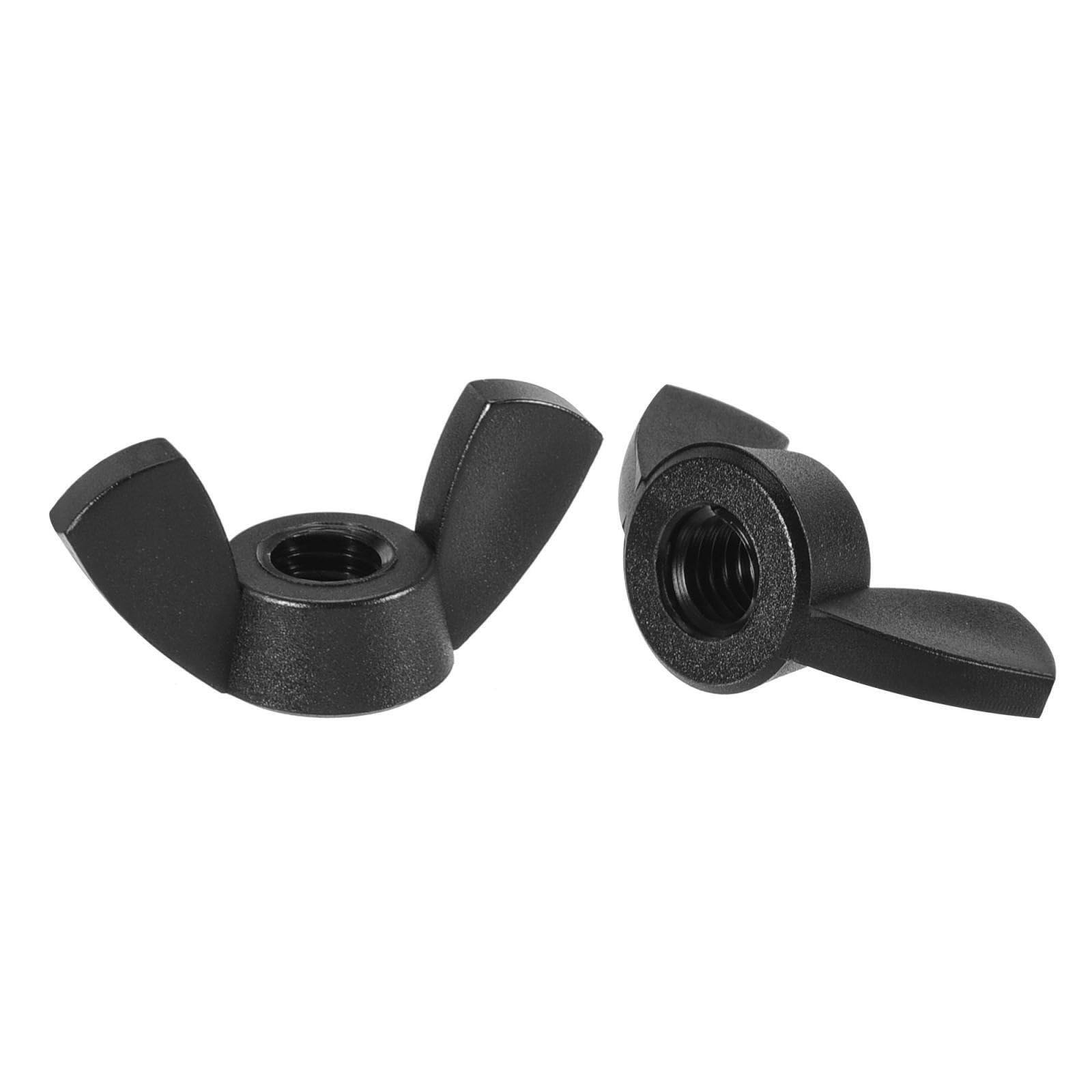 Tool Parts and Accessories M5 Wing Nuts Nylon Butterfly Nut Hand Twist Tighten Fasteners Black 50pcs (#CN-140824-08342)