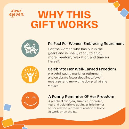 NewEleven Retirement Gift For Woman 2026 - Cute Going Away Gift, Farewell Gifts For Coworkers Women, Her - Goodbye Gifts For Coworkers, Retirement Gifts For Women, Boss - 20 Oz Tumbler - Image 3