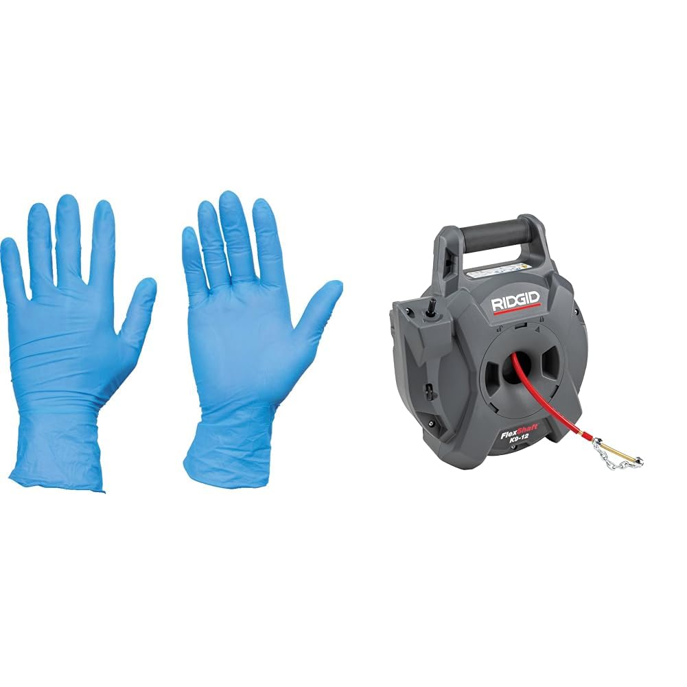 ニトリル使い捨て手袋 100枚/入10個セット まとめ売り Mサイズ ブルー w-mall_nitorirubxbox