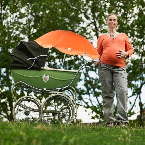 Universal Baby Stroller Clip Umbrella UV Adjustable Clamp Pram Pushchair Buggy Stroller Sun Shade, Orange, 78.00X66.00X66.00CM - Image 4