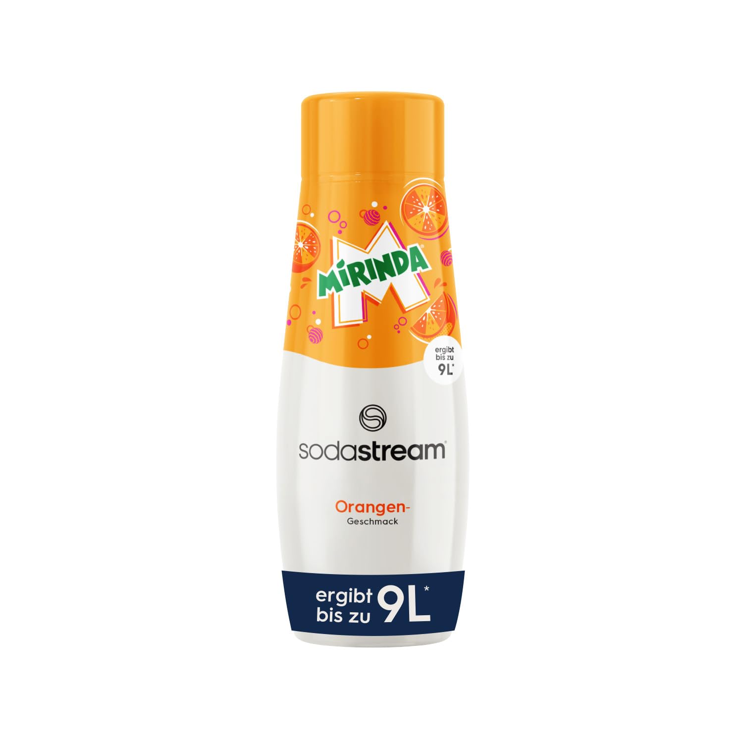 Sodastream Sirup Mirinda - 1x Flasche ergibt 9 Liter Fertiggetränk, Sekundenschnell zubereitet und immer frisch, 440 ml