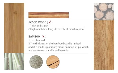 hecef Cheese Board and Knife Set with Acacia Wood Platter, Marble Slate and Snack Trays, for Entertaining, Housewarming and Gift Giving (White) - Cosy Home Interiors hecef Cheese Board and Knife Set with Acacia Wood Platter, Marble Slate and Snack Trays, for Entertaining, Housewarming and Gift Giving (White) - Image 6