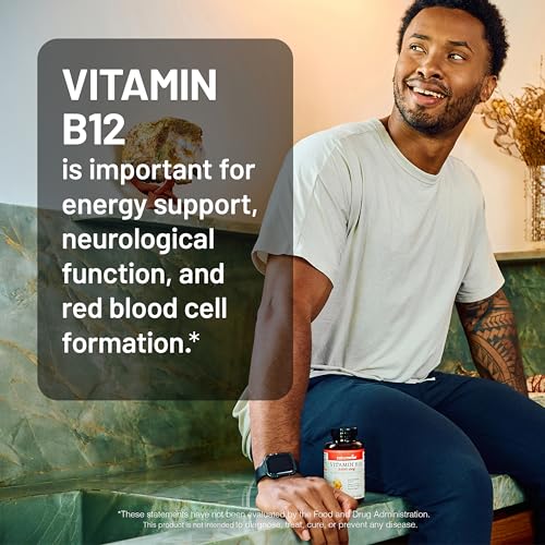 NatureWise Vitamin B12 3000 mcg - Extra Strength - Supplement for Supporting Energy Levels, Mental Clarity, Nervous System Health - Easy-to-Swallow, Soy and Gluten-Free, Non-GMO - 60 Softgels - image 8