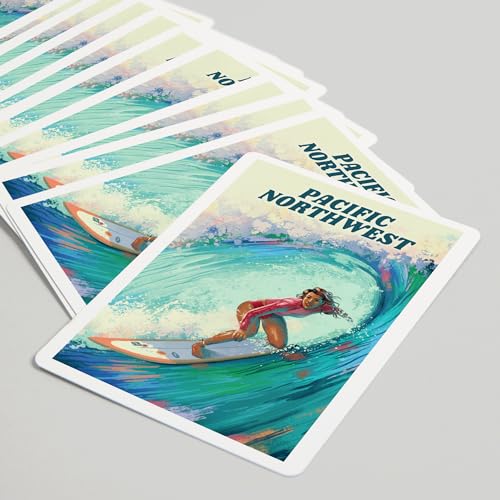 Lantern Press Naipes Poker Coastal Series 52 Cartas miniatura 5