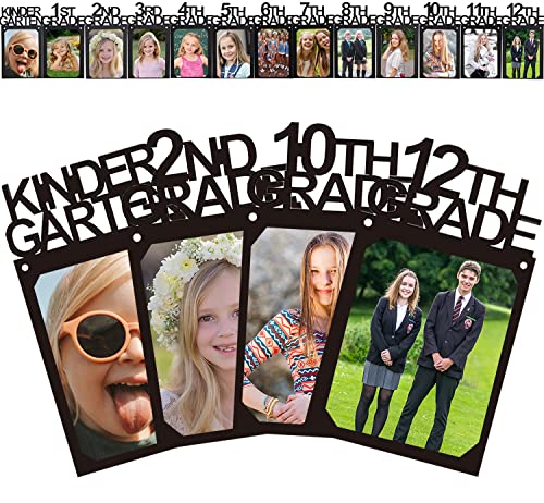 Image of Graduation Party Decorations 2026 2027 Graduation Photo Banner for Class of 2026 Party Photo Display K-12 Picture Banner 6x8 inch for High School Party Supplies SG063BK-XL