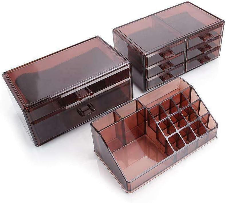 LKOP Acrylic Jewelry Makeup Cosmetic Organizer Case Display Holder Drawer Box Storage Cosmetic-display-cases Makeup organizer Bathroom organizer Makeup bag Storage cabinet Bathroom storage Makeu