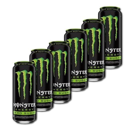 Pack de Monster Energy Zero Açucar - 6 unidades de 473ml