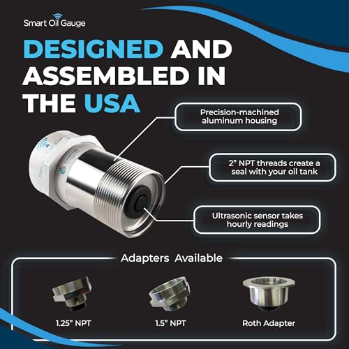 image for Connected Consumer Fuel Smart Oil Gauge - Wi-Fi Heating Oil Tank Gauge