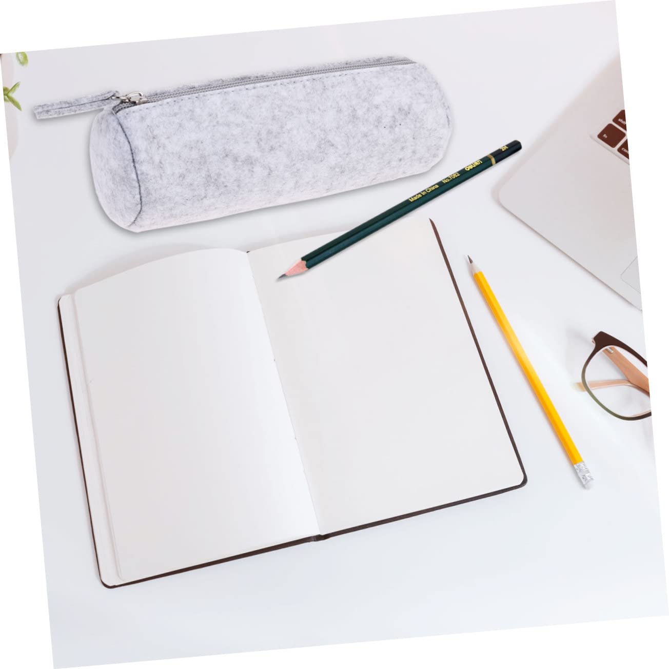 Housoutil 3 Set Astuccio Organizer Multifunzionale Per Cancelleria E Cosmetici Trousse Grigie E Grigie Scure Resistente E Facile Da Per Ufficio E Scuola 4 Pezzi * 3