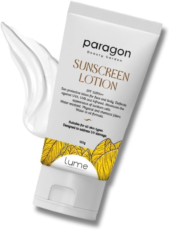 Lume By Paragon Beauty Garden Sunscreen SPF 50/ PA++ Oily, Sensitive, Dry or Acne Prone Skin Women and Men, Paraben Free, UVA UVB Sun Protection (120 gm)