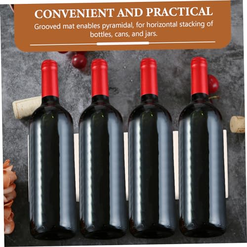 Soporte apilable para botellas de vino plástico blanco miniatura 3