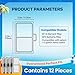 12-Pack EF-S Replacement Filter Cartridges for BF5 BettaFlo Aquarium, Professional Triple Filtration to Keep Water Crystal Clear & Fish Healthy, High-Density Activated Carbon Refills for Fish Tank