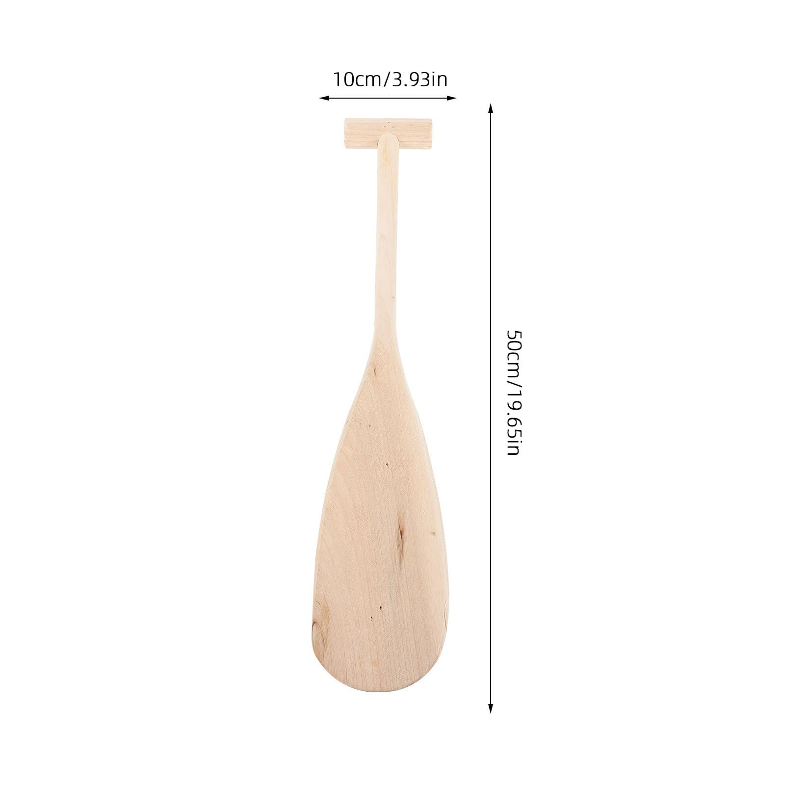 HONMEET Wooden Canoe Paddle for Boys and Girls 19.5 Inch Boys and Girls Wood Oar Comfortable Grip for Beginners and Professionals