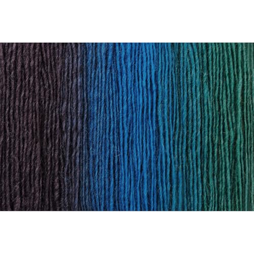 Image of NICEEC 2 Skeins Rainbow Soft Yarn 100% Wool Gradient Multi Color Yarn for Crocheting Knit Total Length 180mx2(196ydsx2,50gx2)-8#