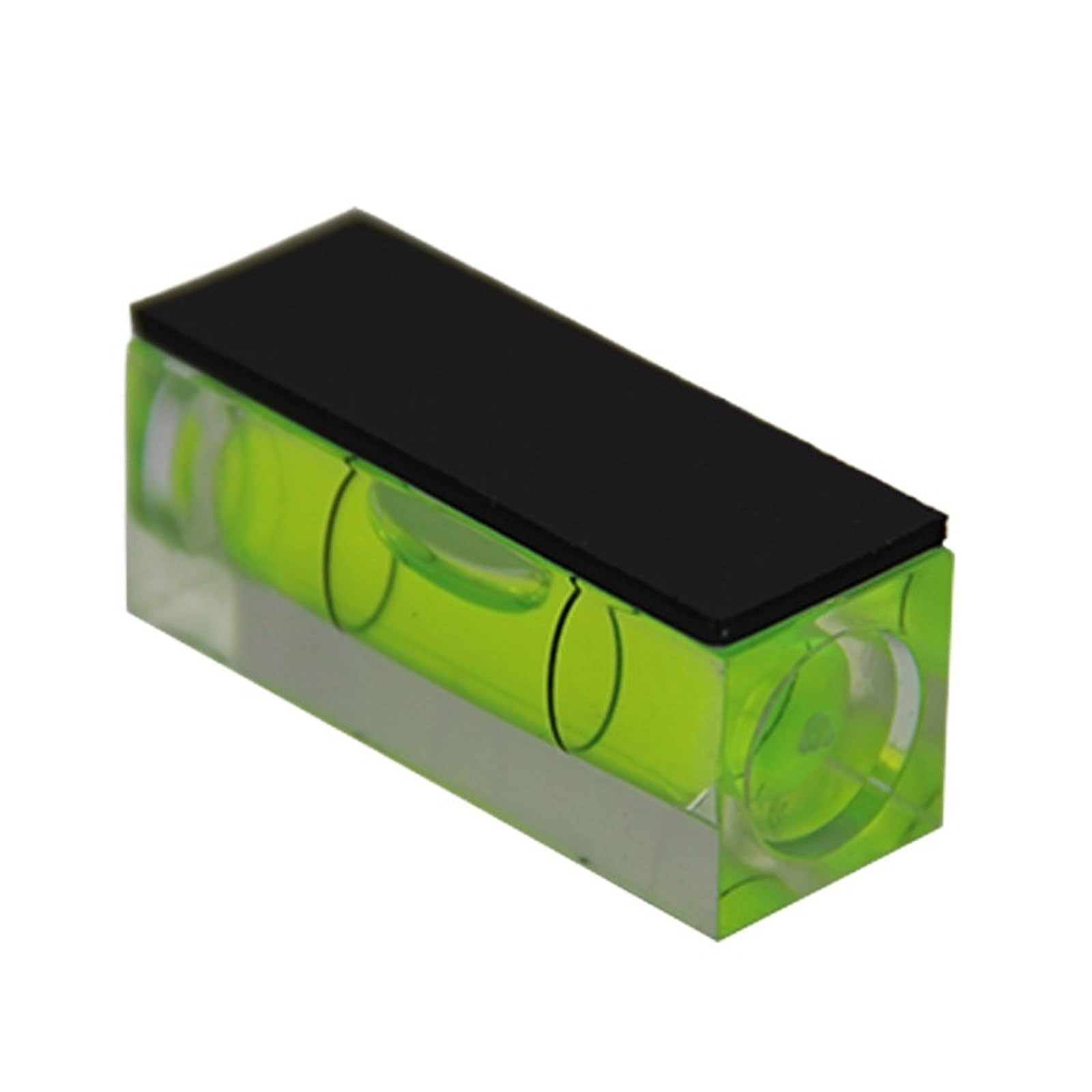 Nivel de burbuja cuadrado magnético, 5 unidades, burbuja horizontal, espejo de diana redondo verde, herramienta de medición de nivel de burbuja(Non-magnetic)