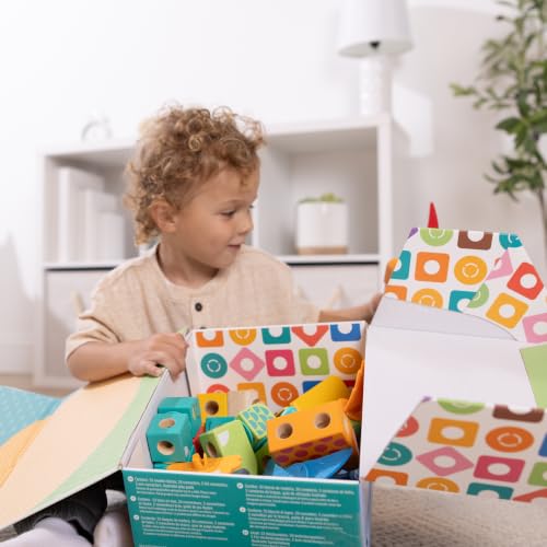 Melissa & Doug Blockables Dinosaur Wooden Building Block Toy Set