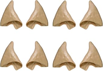 Kbraveo 4 Pairs Soft Pointed Elf Ears Pixie Ears for Halloween Cosplay Costumes