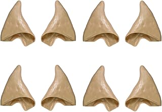 4 Pairs Soft Pointed Elf Ears Pixie Ears for Halloween Cosplay Costumes