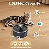 Cat Water Fountain with Dual Filtration System, 2.5L/84oz Pet Water Fountain for Cats Inside, Cat Fountain for Drinking with Ultra Quiet Pump(≤20dB)& LED Blue Light - for Pets Small Animals(2Filters) #1