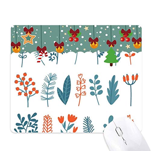 Tapis de souris en jeu Noël grand format office mat au design végétal coloré pour ordinateur