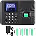 Biometric Fingerprint Password Time Attendance Machine,Employee Checking in Recorder Password/Fingerprint Access Control (US)