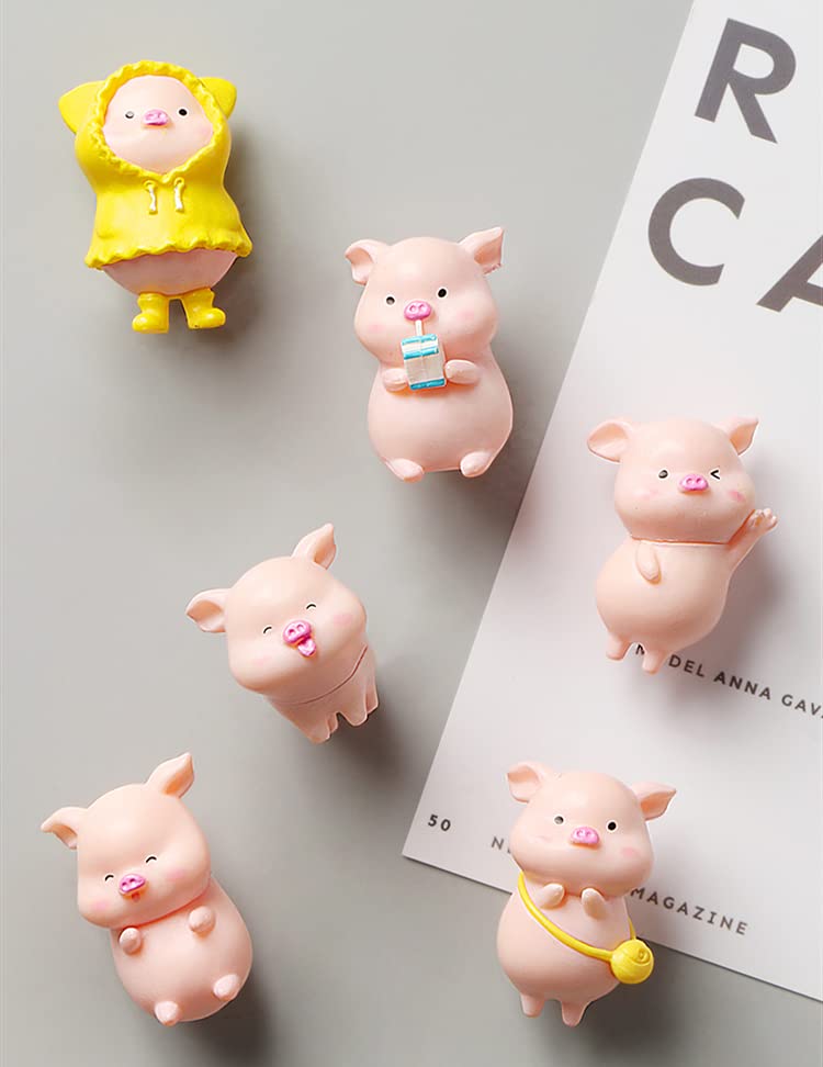 Amazon.co.jp: Homilius 冷蔵庫マグネット ブタ ぶた 豚ちゃん 6枚