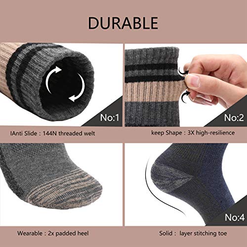 X.anzg Socks For Men Athletic Socks Men's Cotton Socks Casual Men's Socks Warm Comfortable Breathable 5 Pairs #TOP4