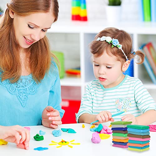 Rubfac Polymer Clay Kit, 50 Colors Modeling Clay For Kids Non-Toxic Oven Bake Clay With Sculpting Tool Accessories And Storage Box For Beginner Artist Diy #TOP5