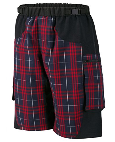 Outlaw Bullet MTB Short Red Plaid miniatura 1