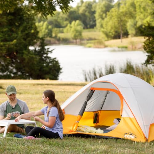 CORE-Tents-for-Family-Camping-Hiking-and-Backpacking-3-Person-4-Person-6-Person-9-Person-Person-Dome-Camp-Tents-with-Included-Tent-Gear-Loft-for-Outdoor-Accessories