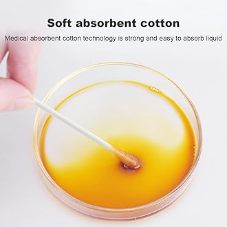 Individually Wrapped Pointed Round Cotton Swabs, Travel Size - 400 Count for Ear, Makeup, Clean