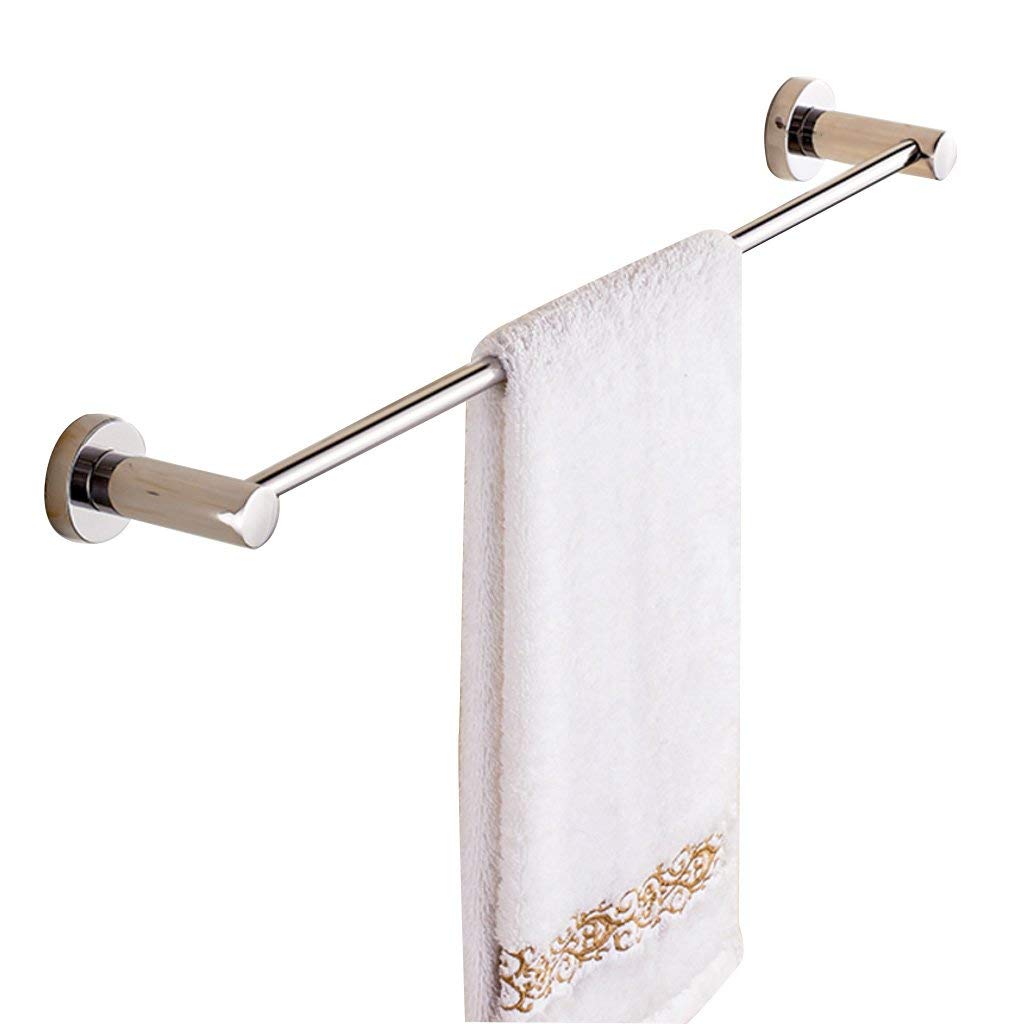 FGXHHS Towel Rail Single Rod Bar Rack with SUS 304 Stainless Steel Bracket Wall Mount Bathroom Shelf Contemporary Style Rack(Size:70CM)