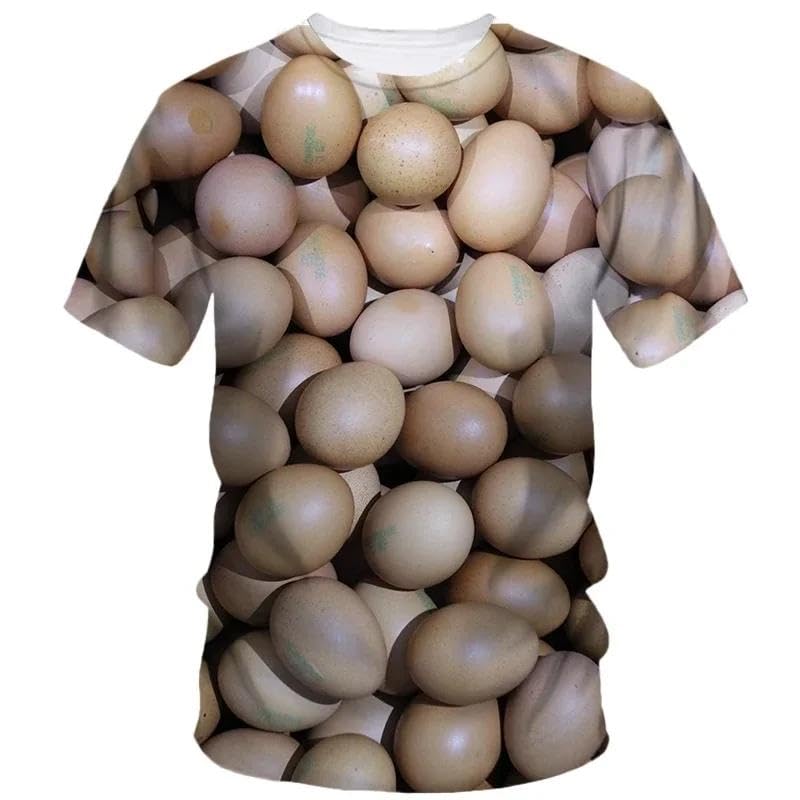 T-shirt 3D homme hip hop Harajuku décontracté à manches courtes
