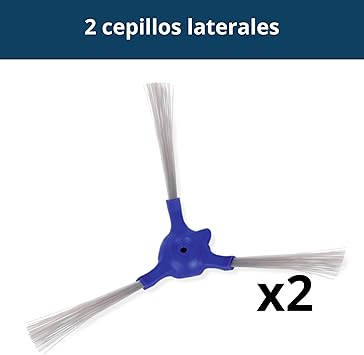 Rowenta Set 2 Filtros y 2 Cepillos para Explorer Serie 40 y 20 ZR720002 2 Cepillos laterales y 2 Filtros con Filtro Allergy Care para robot Explorer Serie 40 y 20, blanco1