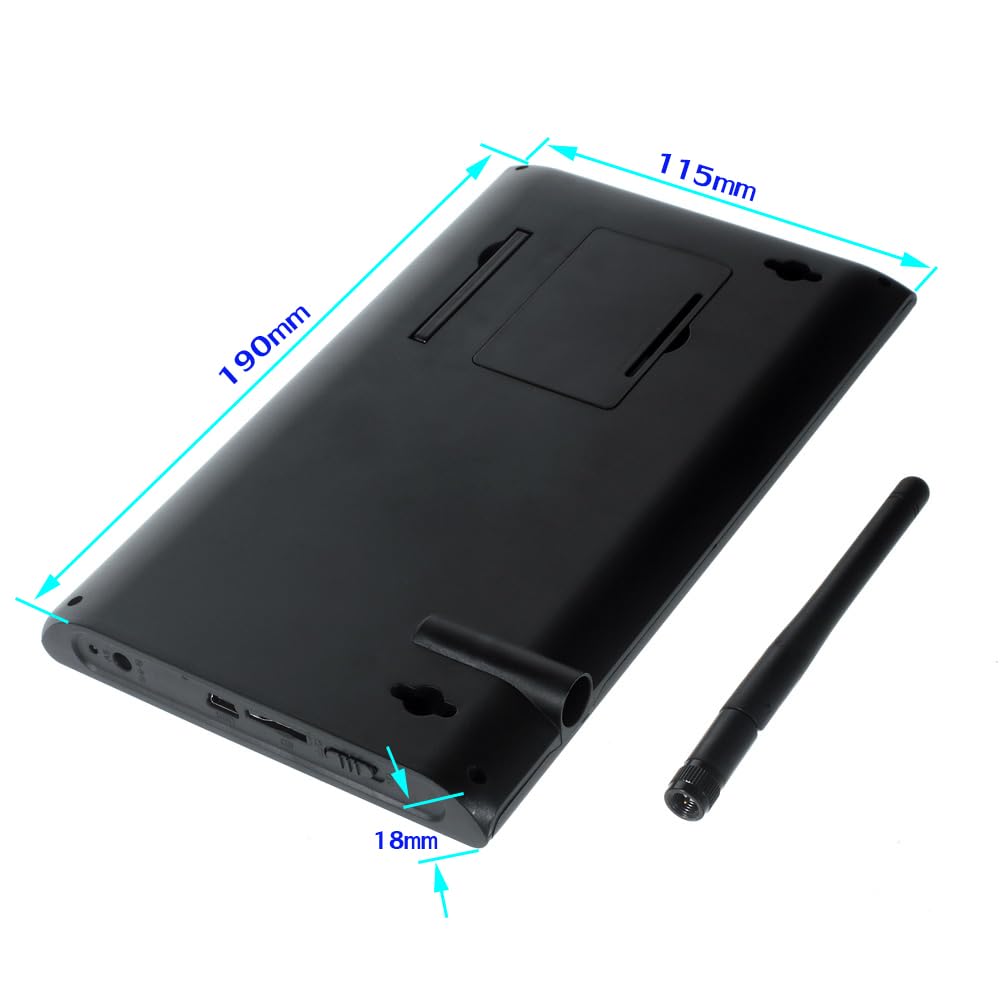 Andoer Sistema de cámara de seguridad inalámbrico DVR 720P monitor LCD 7 pulgadas grabación manual/en bucle visión nocturna rango transmisión 30M