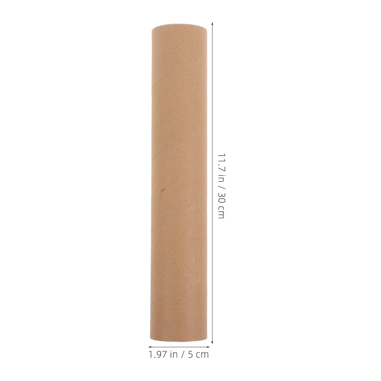 Hemobllo 10pièces Tubes Expédition Papier Kraft Blanc pour Affiches et Documents avec Bouchons pour Stockage et Envoi