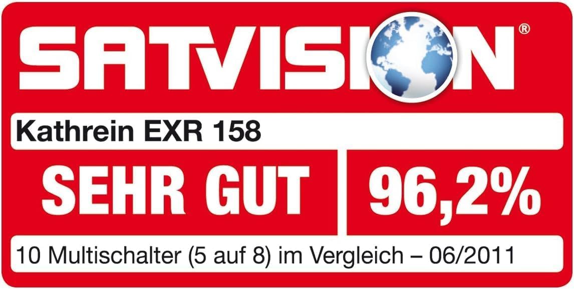 Kathrein EXR 158 Satelliten-ZF-Verteilsystem-Multischalter (5-8 Teilnehmeranschluß, 18 V Spannung, Fernspeisestrom 550 mA)