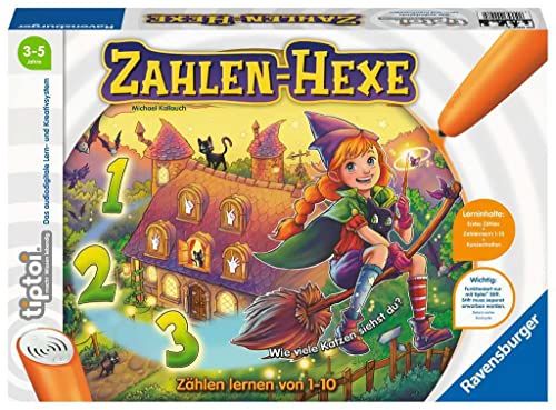 Ravensburger tiptoi Spiel 00098 Zahlen-Hexe, Zählen Lernen von 1-10 für...