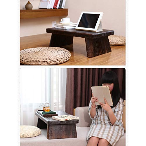 Table basse de style japonais en bois massif, petite table à manger - 5