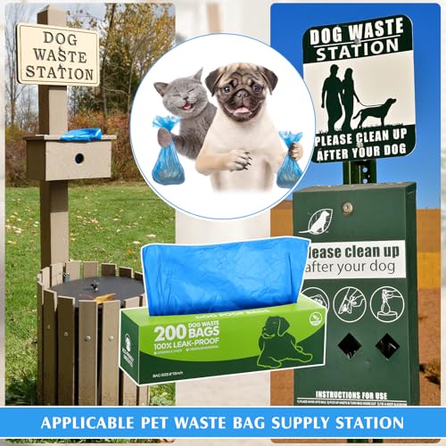Image of Harloon 6000 Counts Dog Poop Waste Bags Bulk, 30 Rolls Pet Waste Bags, Extra Thick Strong Leak Proof, for Walking, Travel, Park, Puppy Cleanup,Universal Doggy Rolls Waste-Box(Bule,12 x 8 Inches)