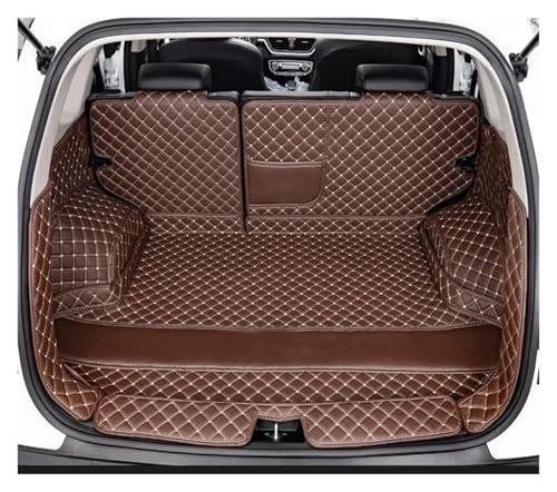 Tapis de coffre imperméable en cuir pour VW Tiguan L protection totale