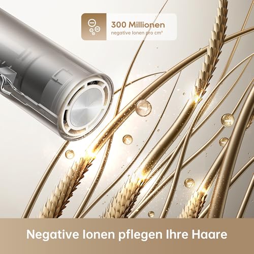 DREAME Pocket Neo Hochgeschwindigkeits-Haartrockner, 3 klappbare Formen Reiseföhn, 300 g, 110.000 U/min Motor, 300 Millionen negative Ionen/cm³, konstant 57 °C, 40s NTC-Trocknung, 2026 Neue 5